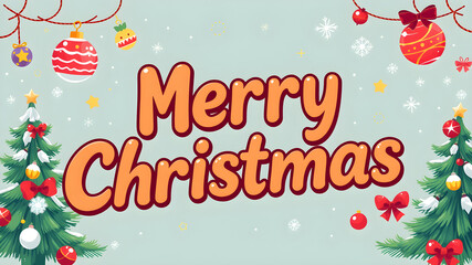 Vibrant Christmas Celebration with Gift Boxes and Baubles