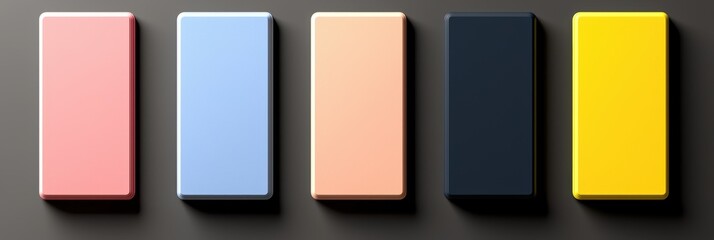 Colorful Rectangles on a Minimalist Background