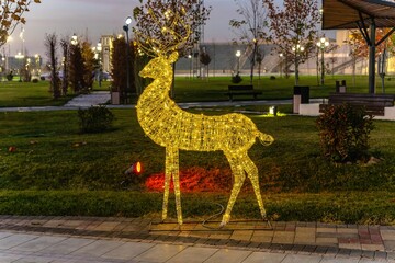 Bright garland for festive decoration