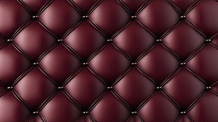 Fototapeta premium Elegant burgundy tufted leather texture background