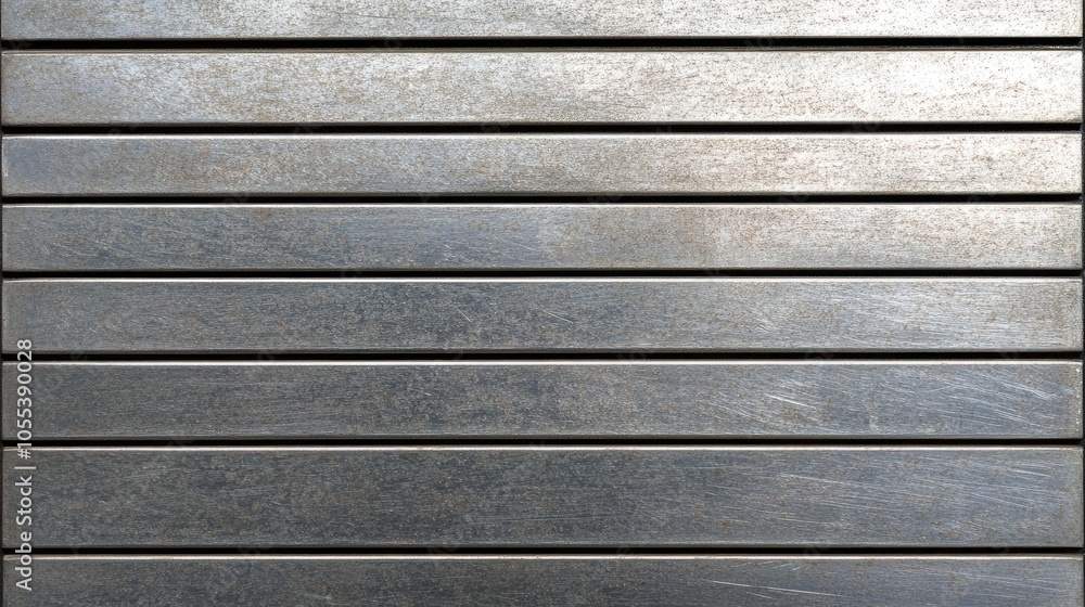 Poster metallic strips with clean lines and texture