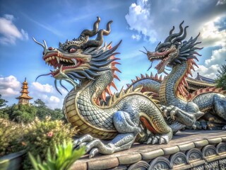 Obraz premium Captivating Dragon Patterns in Nature's Design for Unique Documentary Photography