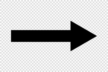 Arrow icon. Flat black arrow icon. EPS 10
