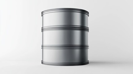 Obraz premium Metallic Drum on Clean Background