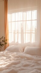 Romantic golden hour glow: Soft, hazy light creating the perfect ambiance for love and connection.