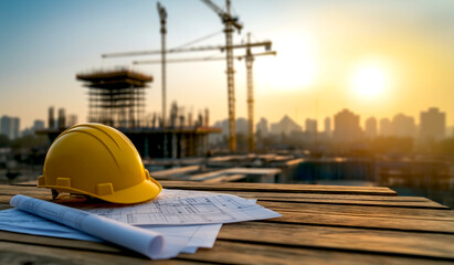 Construction site in the city
