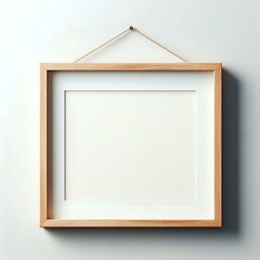 Empty Frame hanging on the wall