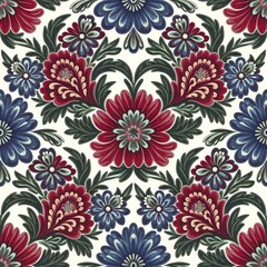 Traditional oriental seamless paisley pattern. Vintage flowers background. Decorative ornament backdrop for fabric, textile, wrapping paper, card, invitation, wallpaper, web design.