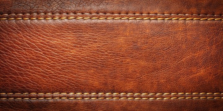Rich brown leather texture with intricate stitching and tooling details, vintage leather, textured surfaces, supple leather, woven designs, leathers textures