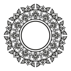 Print lace pattern mandala design