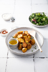 Baked baby potato with spices