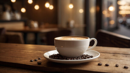 Obraz premium cup of coffee on the table