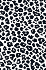 Obraz premium Vertical Momochrome leopard skin dot animal pattern.