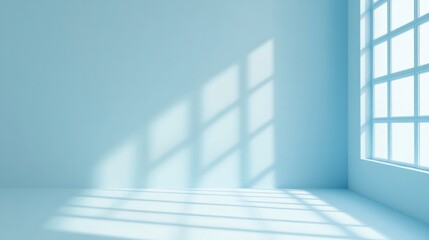 Obraz premium A bright and airy light blue background that evokes a sense of tranquility.