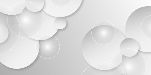 modern white and gray circle gradient trendy background. Grey abstract background geometry circle, diagonal line and layer element Vector for business,corporate presentation design.vector illustration