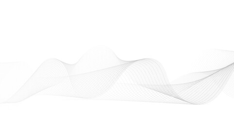Abstract gray wavy lines Digital frequency track equalizer background. Curved wave smooth stripe seamless pattern. Wave lines created using blend tool. graphic design template banner business wave