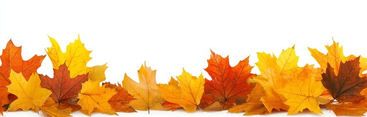 Fototapeta premium Sycamore tree canopy foliage in autumn, winter, isolated against a flat background in reds and golden browns.