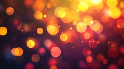 abstract bokeh background featuring a mix of red, orange,