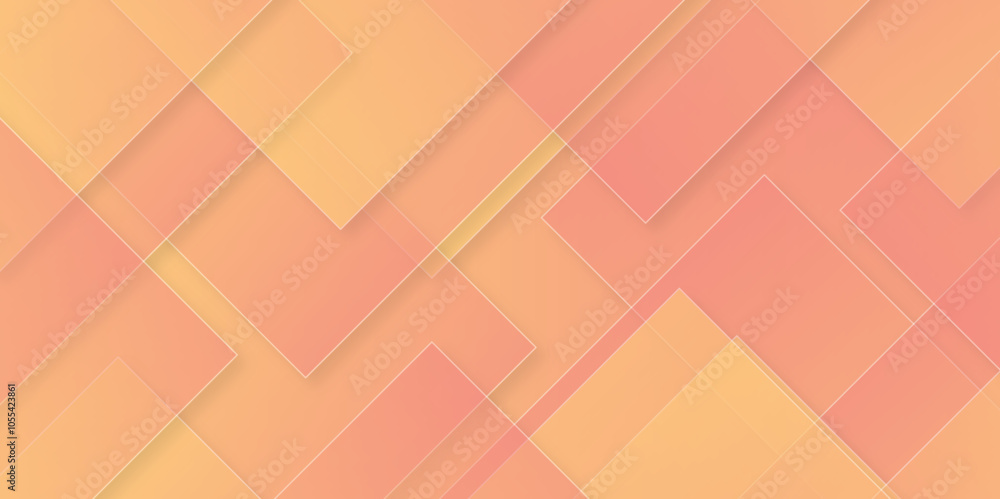 Poster orange gradient diagonal rectangle background. modern and creative design vector gradient abstract b
