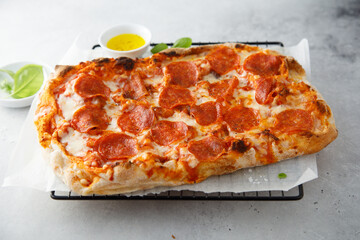 Traditional Pepperoni pizza