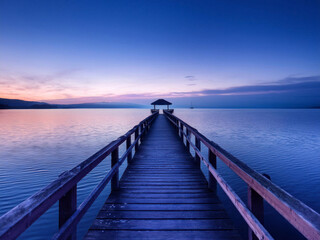 Fototapeta premium sunrise at the pier