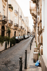 narrow street in the old city