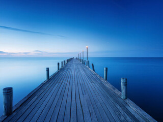 Fototapeta premium sunrise at the pier