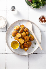 Baked baby potato with spices