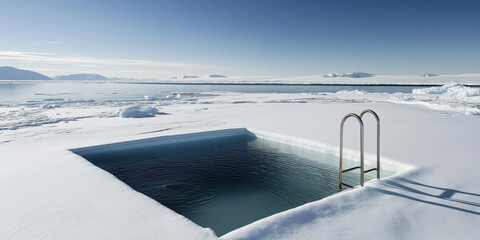 Obraz premium Arktischer Pool