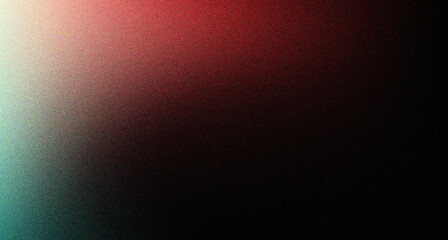 Gradient red white green background grain texture retro black dark banner abstract design