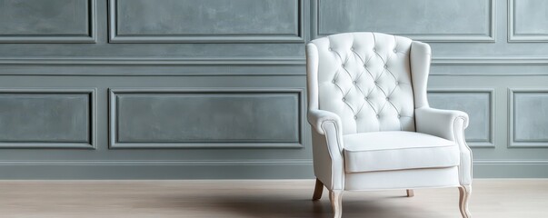 Elegant luxury armchair with detailed upholstery, providing exceptional support for refined living spaces.