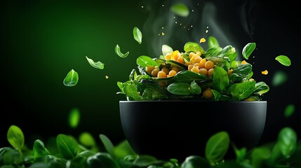 Chickpea and zucchini fritters with tahini sauce, proteinpacked, light and crispy, modern vegan dish with fresh garnish