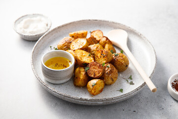 Baked baby potato with spices