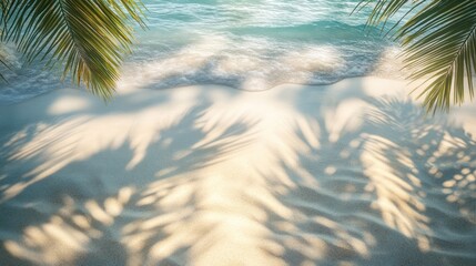 A tranquil beach scene with an emphasis on the textures of fine