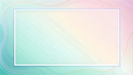 Elegant Geometric Border Pattern in Monochrome Style with Copy Space