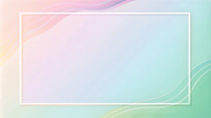 Fototapeta premium Classic Decorative Frame Border in Minimalist Style with Copy Space