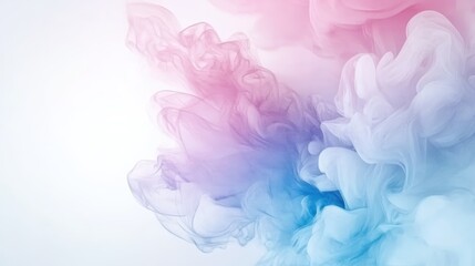 Fototapeta premium Ethereal swirling smoke, abstract blue and pink background for design, art, wallpaper