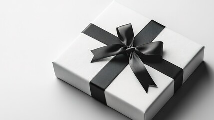 Custom-made personalized gift box with smooth finishes and subtle shadows on a white background, perfect for luxury or corporate branding