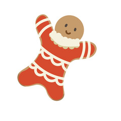 ジンジャーブレッドマン　単品ベクターイラスト