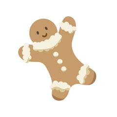 ジンジャーブレッドマン　単品ベクターイラスト