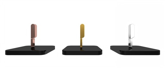 Colorful Knife icon isolated on white background. Cutlery symbol. Minimalism concept. 3D render illustration