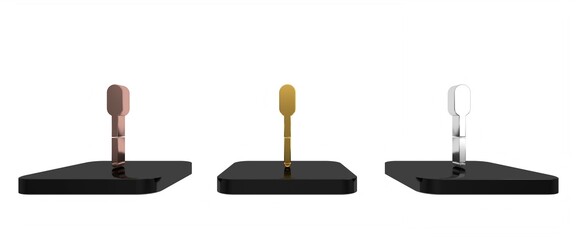 Colorful Spoon icon isolated on white background. Cooking utensil. Cutlery sign. Minimalism concept. 3D render illustration