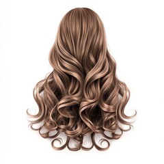 Naklejka premium hair isolated on white