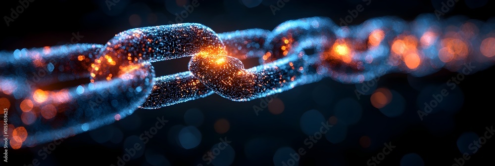 Poster accelerated communication industry through blockchain-secured transactions. innovative digital solut