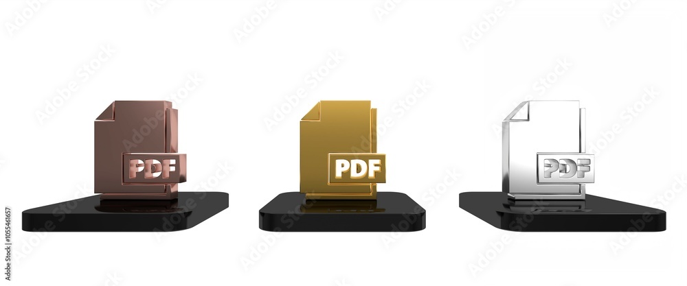 Poster colorful pdf file document. download pdf button icon isolated on white background. pdf file symbol. 