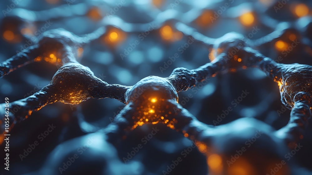 Leinwandbilder An abstract and conceptual depicting the use of advanced intelligence and hive-mind collective intelligence to control and manipulate human minds and behavior.