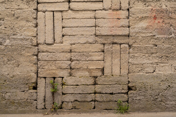 Textura de la pared de un antigua construcción