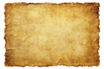 Distressed parchment texture with torn edges and frayed corners, tactile, rough, distressed, textured, parchment