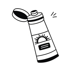 Protective lotion applied to shield skin from harmful sun rays