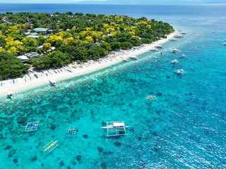 스쿠버다이빙의 성지 필리핀 보홀 발리카삭섬의 아름다운 해변